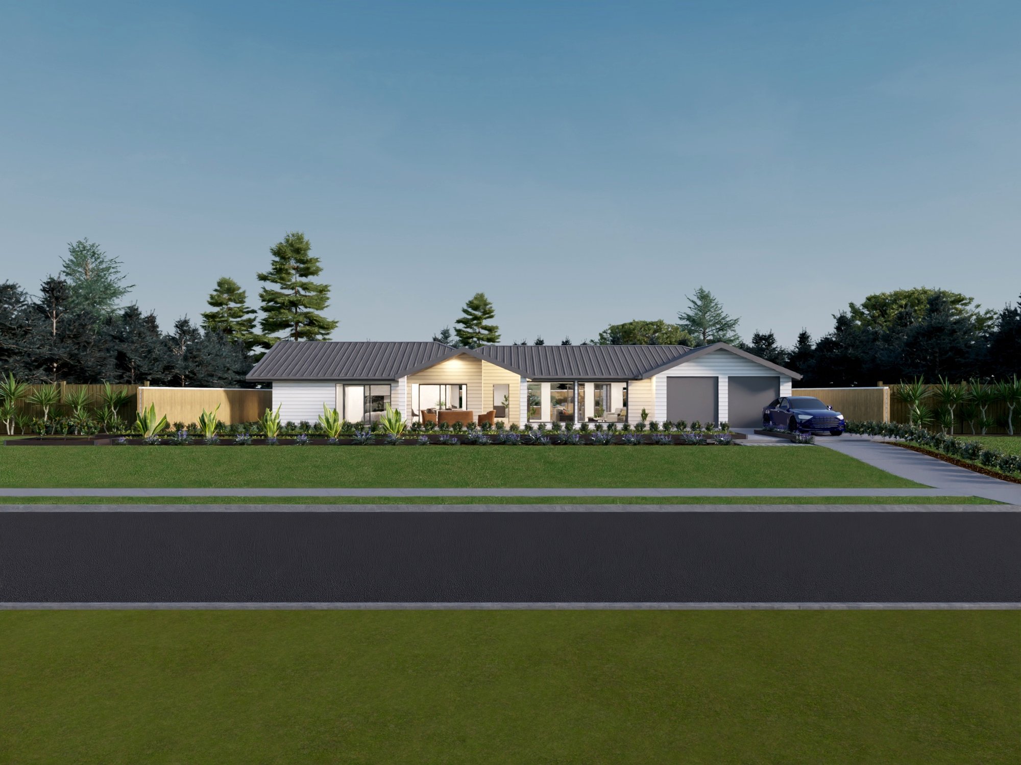 utecture Aspect Facade Render